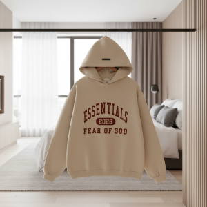 Essentials 2026 Fear of God Beige Hoodie