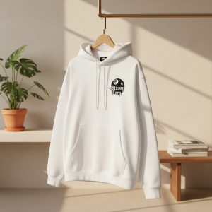Stussy Corp 8 Ball White Hoodie Pullover