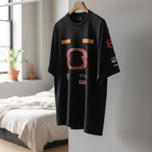 Balenciaga Black Graphic Logo T-Shirt