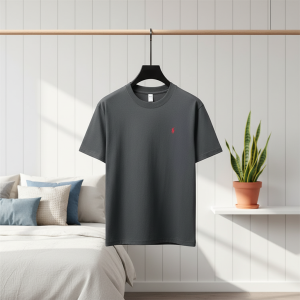 Ralph Lauren Gray Crew Neck Logo T-Shirt