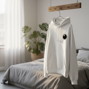 Stussy 8 Ball White Pullover Hoodie Streetwear Top